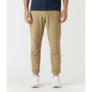 Olivers Men's Classic Basic Flexible Khaki Tan Passage Straight Leg Pant Size 30